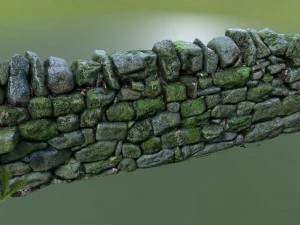 mur de pierre Modèle 3D