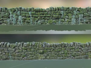 mur de pierre Modèle 3D