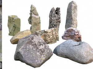 9 stones Model 3D