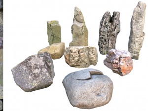 9 stones Model 3D