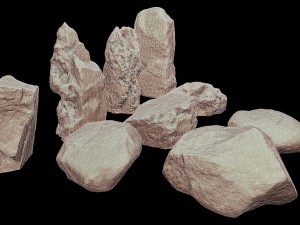 9 stones Model 3D