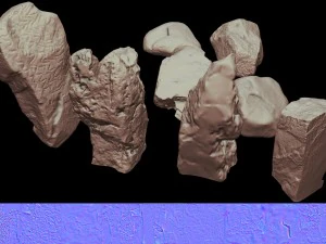 9 stones 3D Model