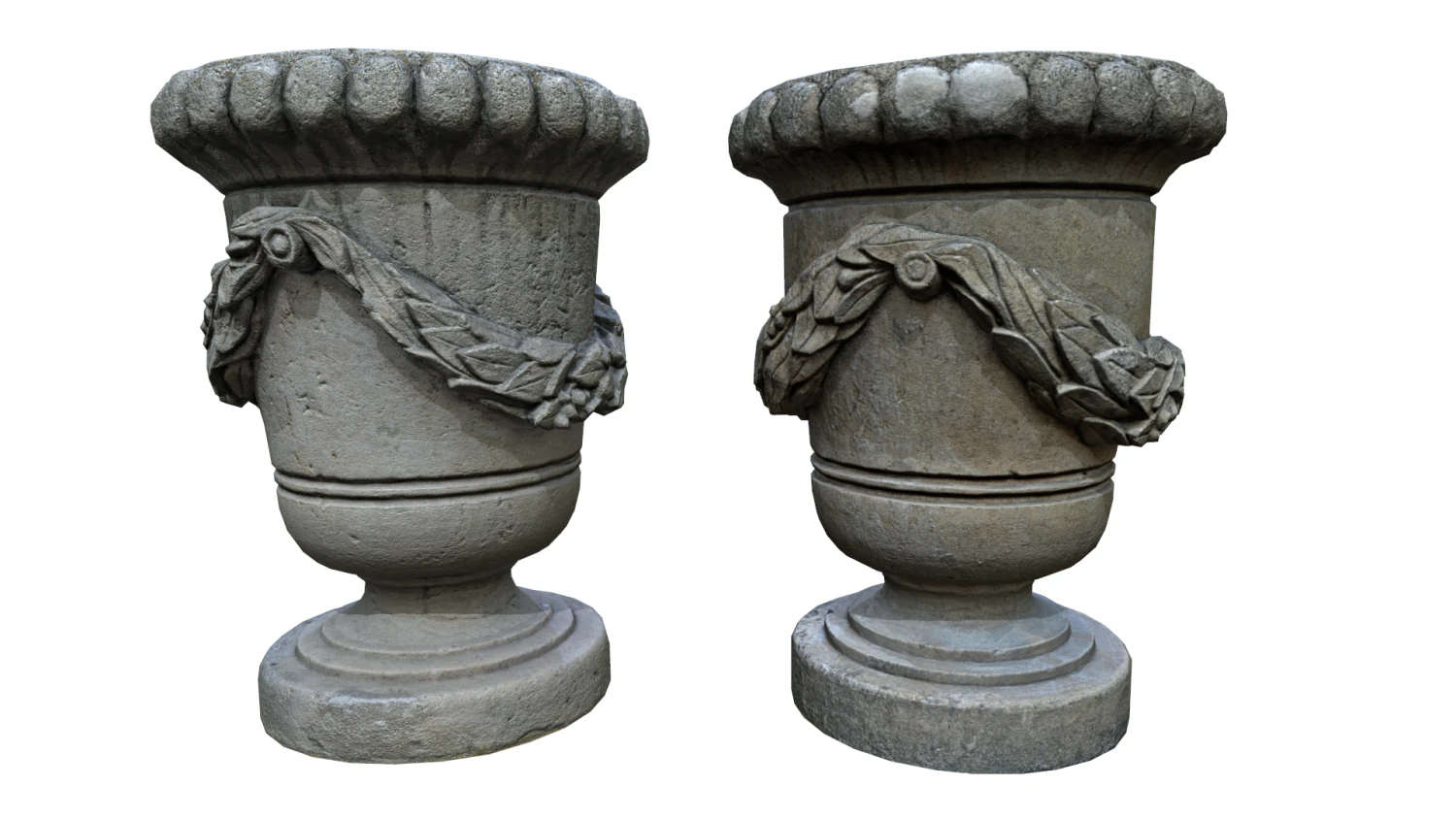 park stone vases 3D Model .c4d .max .obj .3ds .fbx .stl .blend 
