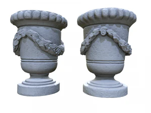 park stone vases 3D Model