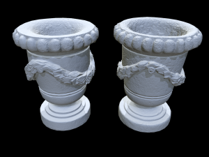 park stone vases 3D 模型