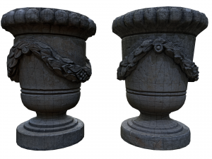 park stone vases 3D 模型