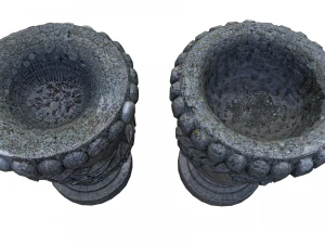 park stone vases 3D Model