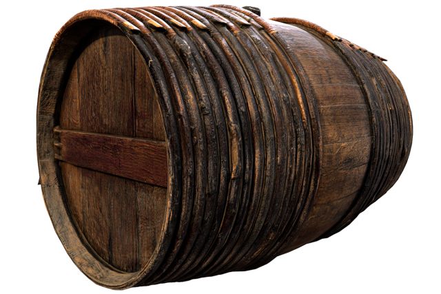 photorealistic wooden barrel 3D Модель .c4d .max .obj .3ds .fbx .stl .blend 