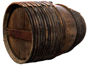 fotorealistisches Holzfass 3D Modell
