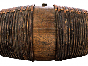 photorealistic wooden barrel 3D Модель