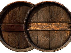 photorealistic wooden barrel 3D Модель