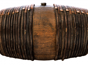 photorealistic wooden barrel 3D Модель