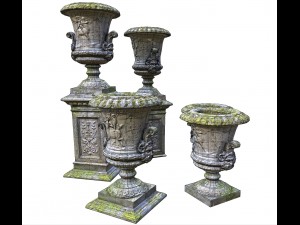 stone vase from park 3D 모델