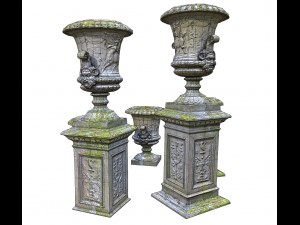 stone vase from park 3D 모델