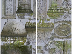 stone vase from park 3D 모델