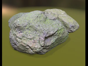 mossy stones 3D Model