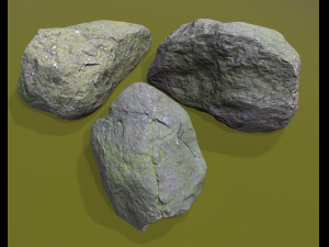 mossy stones 3D Модель