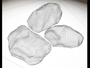 mossy stones 3D Model