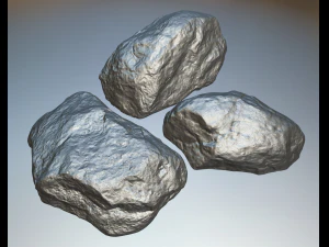 mossy stones 3D Model