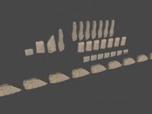 fantasy stones 3D Model