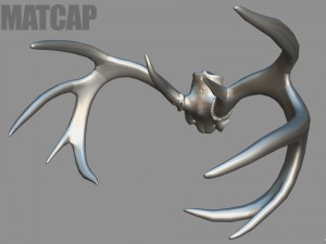 deer horns 3D 模型