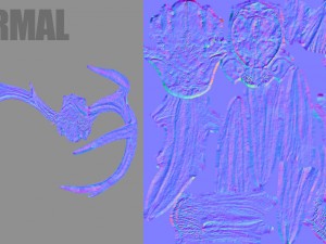 deer horns 3D 模型