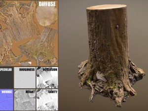 tree stump 3Dモデル
