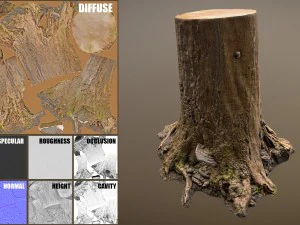 tree stump 3D Model