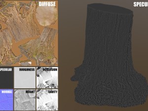 tree stump 3Dモデル