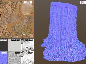 tree stump 3Dモデル