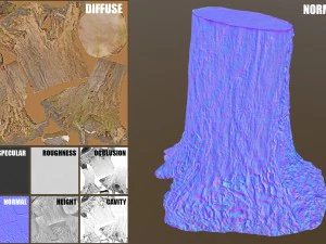 tree stump 3D Model