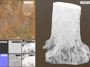 tree stump 3D Model