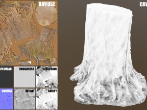 tree stump 3Dモデル