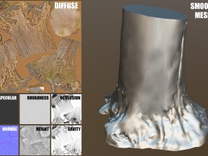 tree stump 3Dモデル