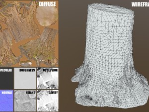 tree stump 3Dモデル