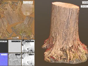tree stump 3D Model