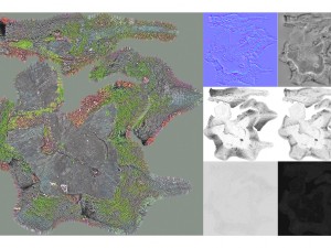 7 tree stumps Modelo 3D