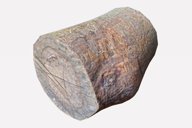 log 3D Model .c4d .max .obj .3ds .fbx .stl .blend 