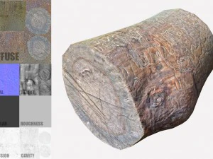 tronco d'albero Modello 3D