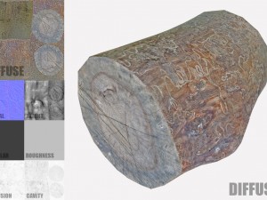 log 3D Model