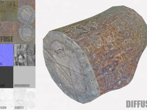 tronco d'albero Modello 3D