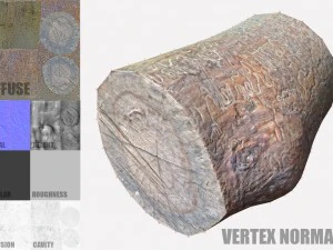 tronco d'albero Modello 3D