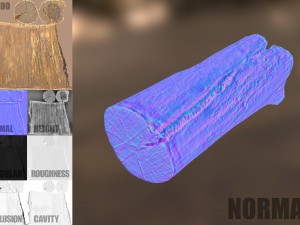 tree log Modèle 3D
