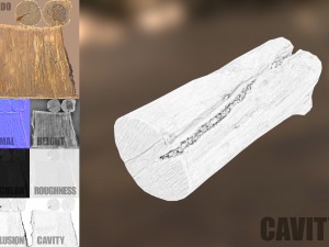 tree log Modèle 3D