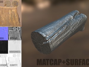 tree log Modèle 3D