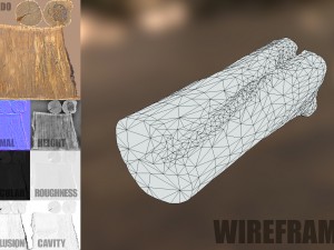 tree log Modèle 3D