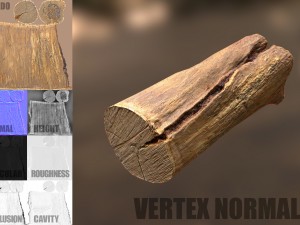 tree log Modèle 3D