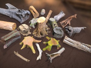 forest elements Modello 3D