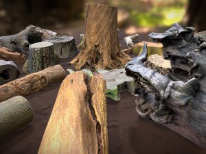 forest elements 3D 模型