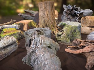 forest elements 3D 模型